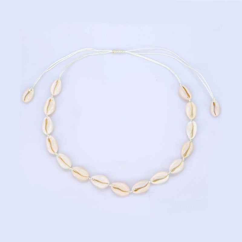 Wholesale Ocean Style Shell Braided Bracelet Necklace