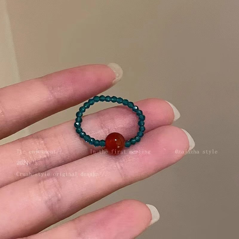 Wholesale Acrylic Flower Ring in Violet Purple - Fashion Accessory for Women,  Cute Stackable Ring,  Boutique Resale Jewelry