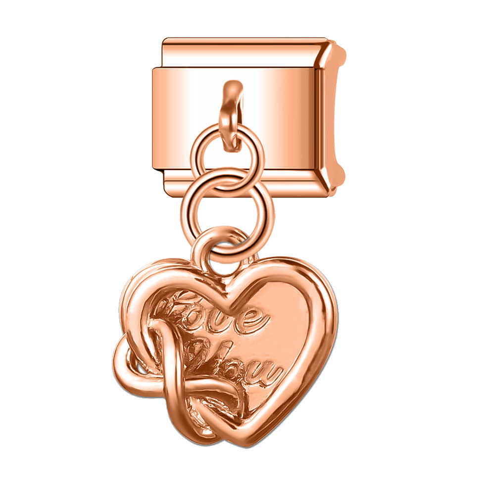 Wholesale Italian Charm Bracelet 9mm DIY Splicing Pendant Series Stainless Steel Composable Bracelet