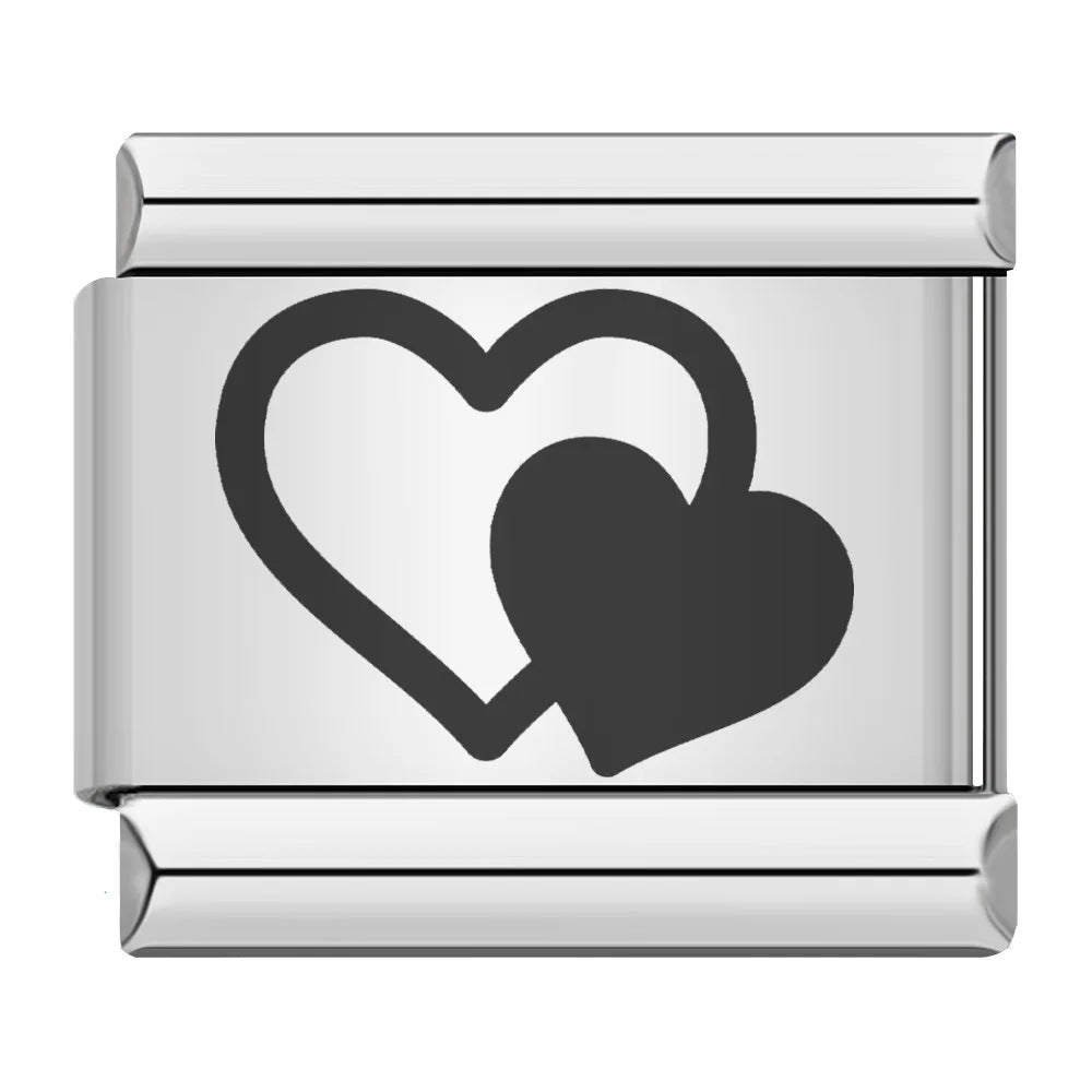 Wholesale  Italian Charm Bracelet 9mm DIY sun moon stars Creative Stainless Steel Composable Bracelet