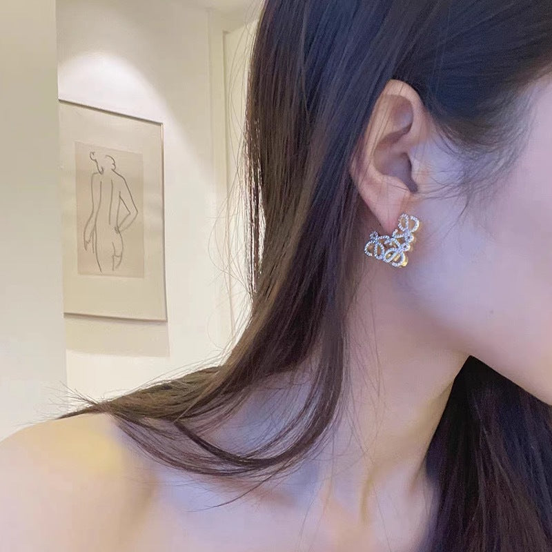 Wholesale  Geometric Hollow Square Earrings
