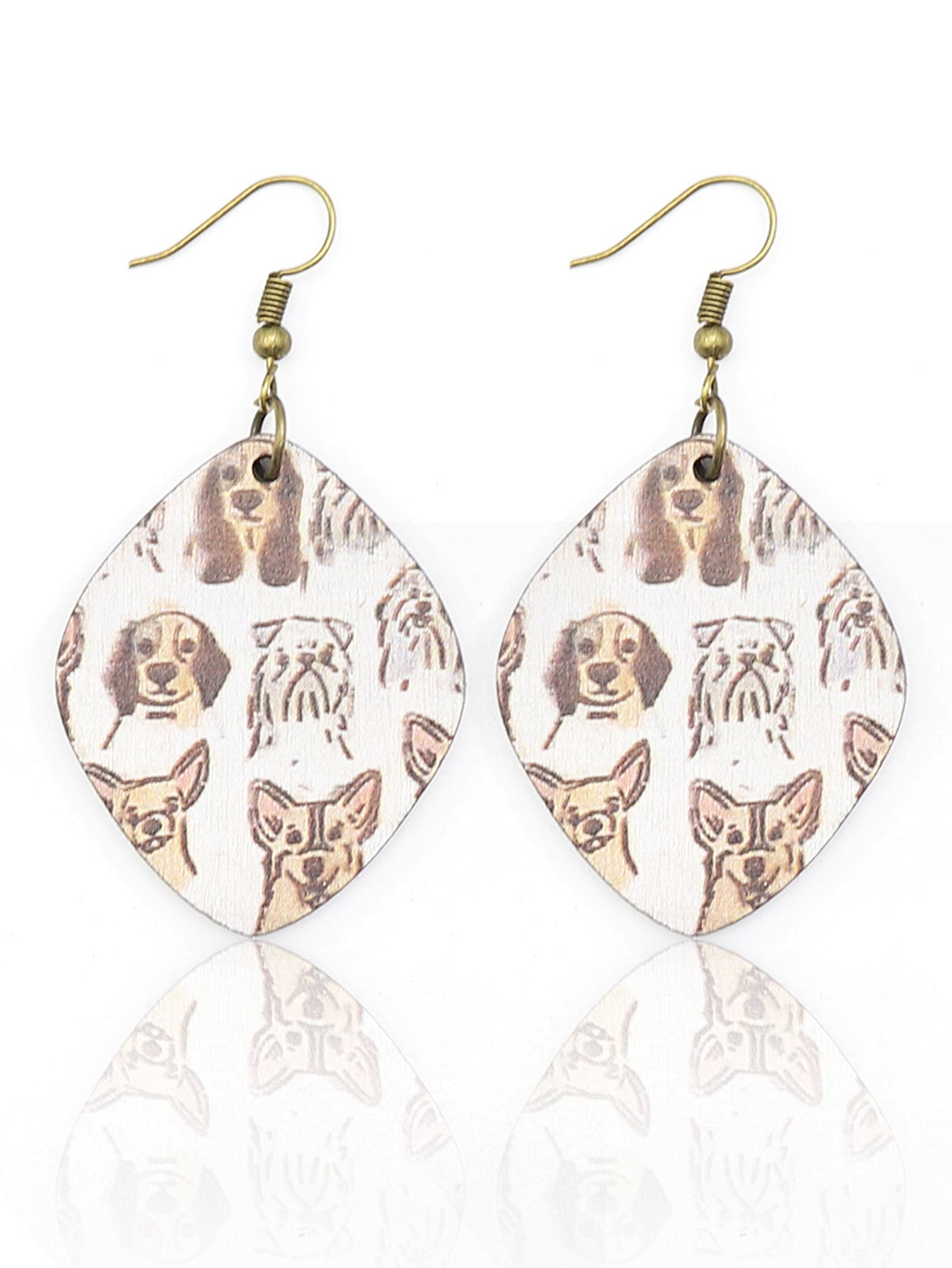 Wholesale Bohemian Retro Style Wooden Earrings