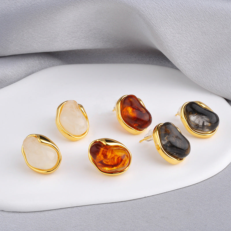 Wholesale Copper Amber Earrings