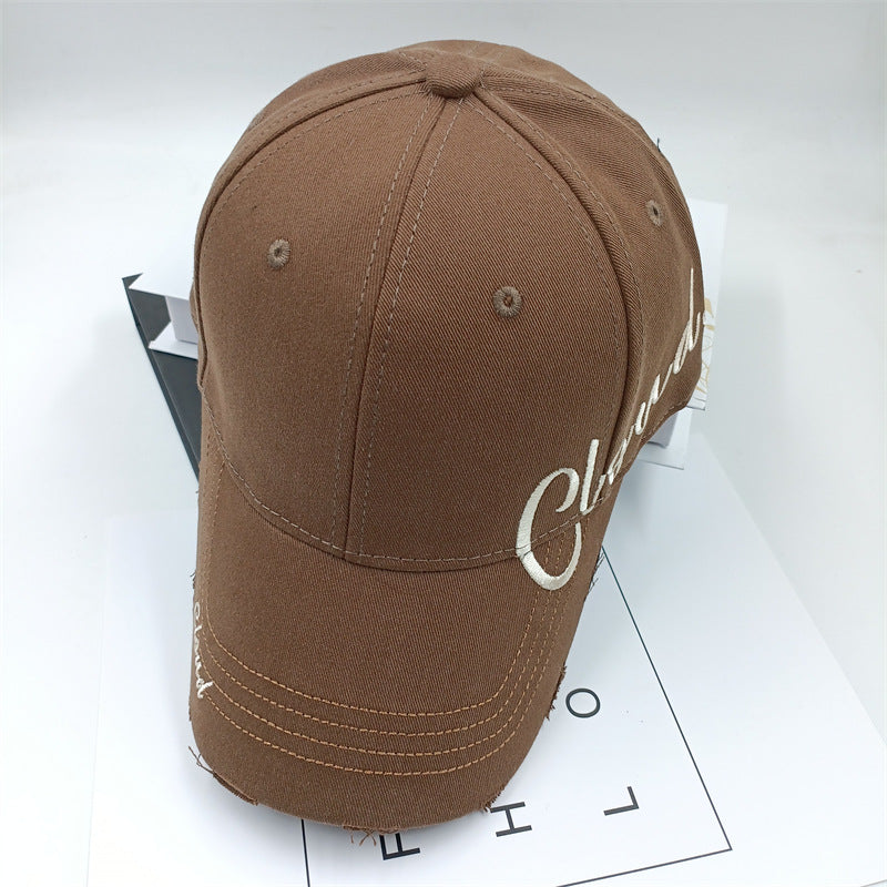 Wholesale Hard Top Embroidered Letter Hole Peaked Baseball Cap ACC-HT-Daod007