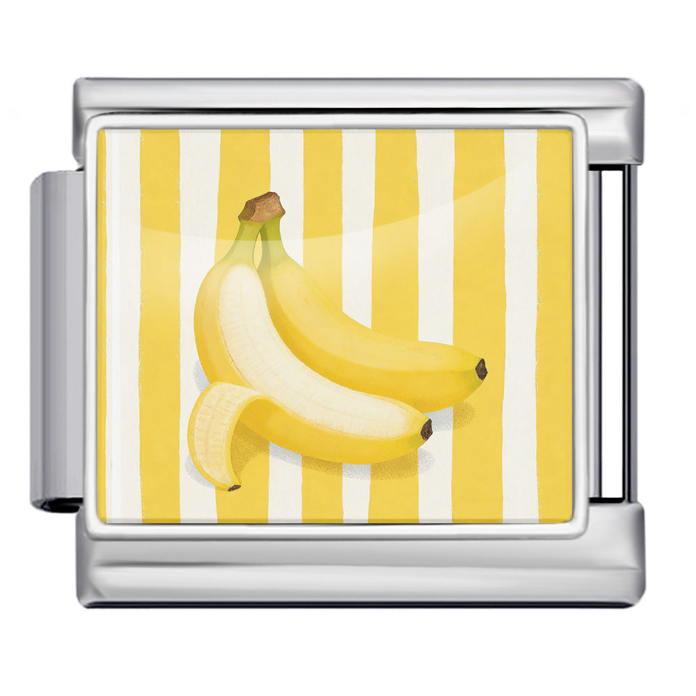 Wholesale 9mm Italian Charm Starter Bracelets DIY square Single Section Creative Stainless Steel Composable Bracelet