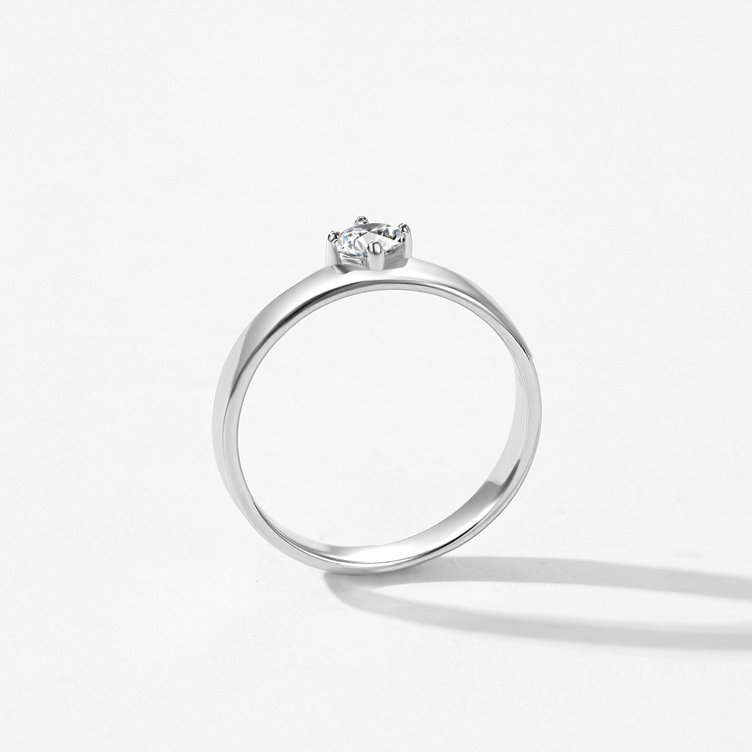 Wholesale S925 sterling silver super flash diamond ring