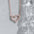 Wholesale 18K All-match Peach Heart Clavicle Chain Rose Gold Love Necklace