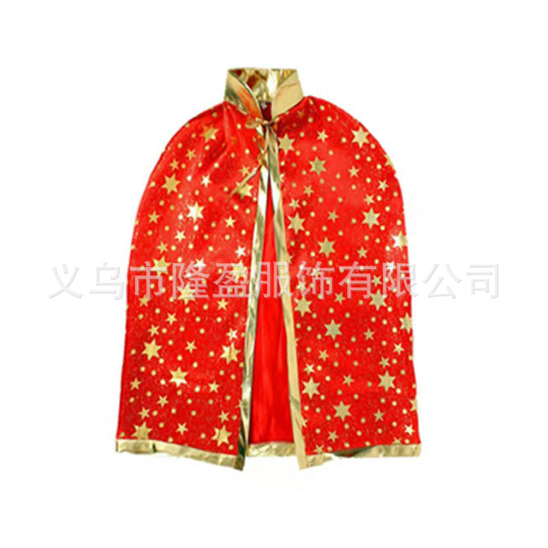 Wholesale  Party Children' s Witch Cape Hat Pumpkin Candy Bag Three-Piece Set