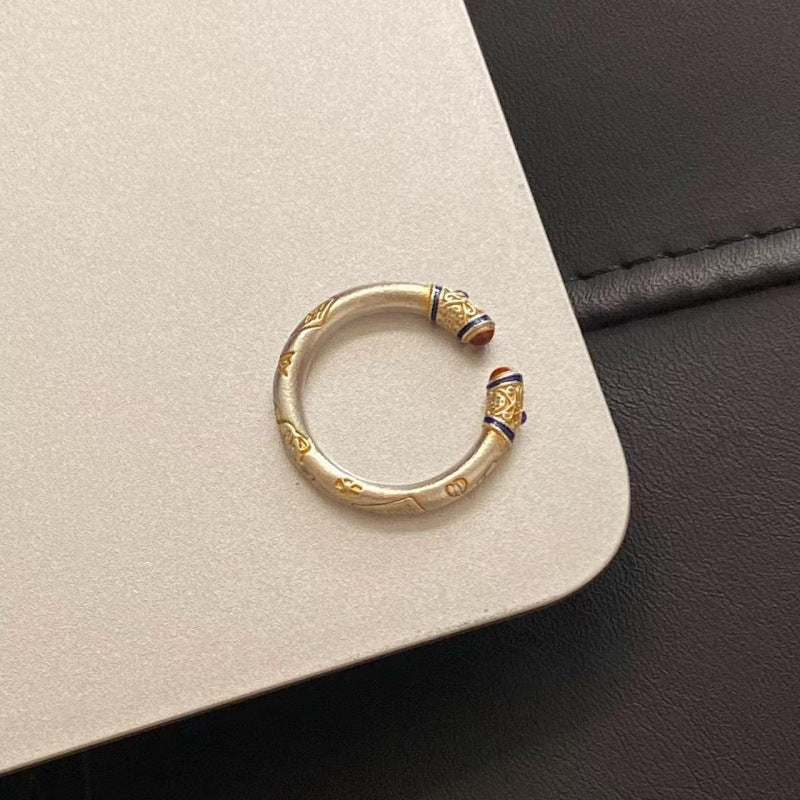 Wholesale Enamel lucky cat Adjustable ring