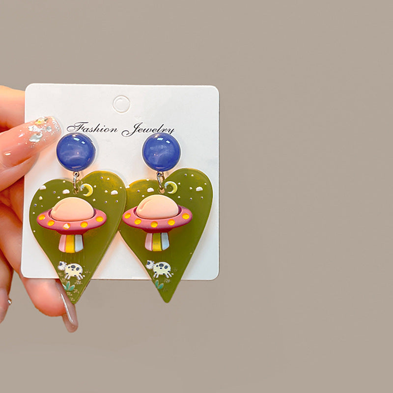 Wholesale Cute Childlike Style Girl Earrings Acrylic Earrings ACC-ES-MDD026