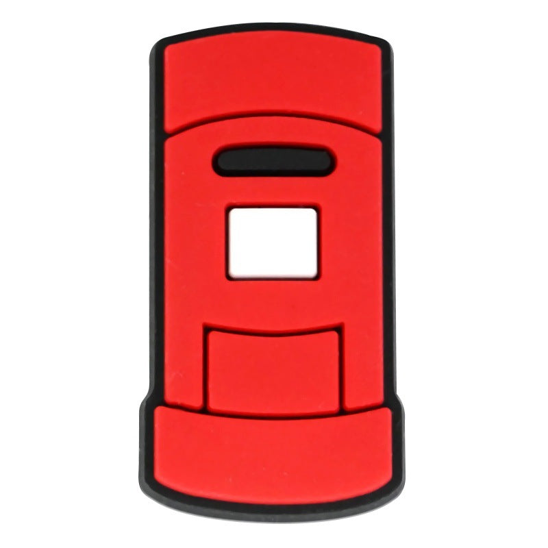 Wholesale Random 100pcs British style clogs    PVC Soft Rubber Shoe Buckle Decoration