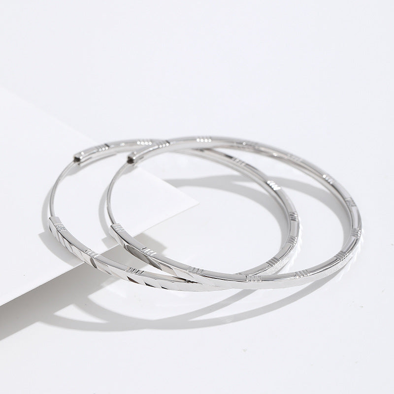 Wholesale S925 silver big earrings