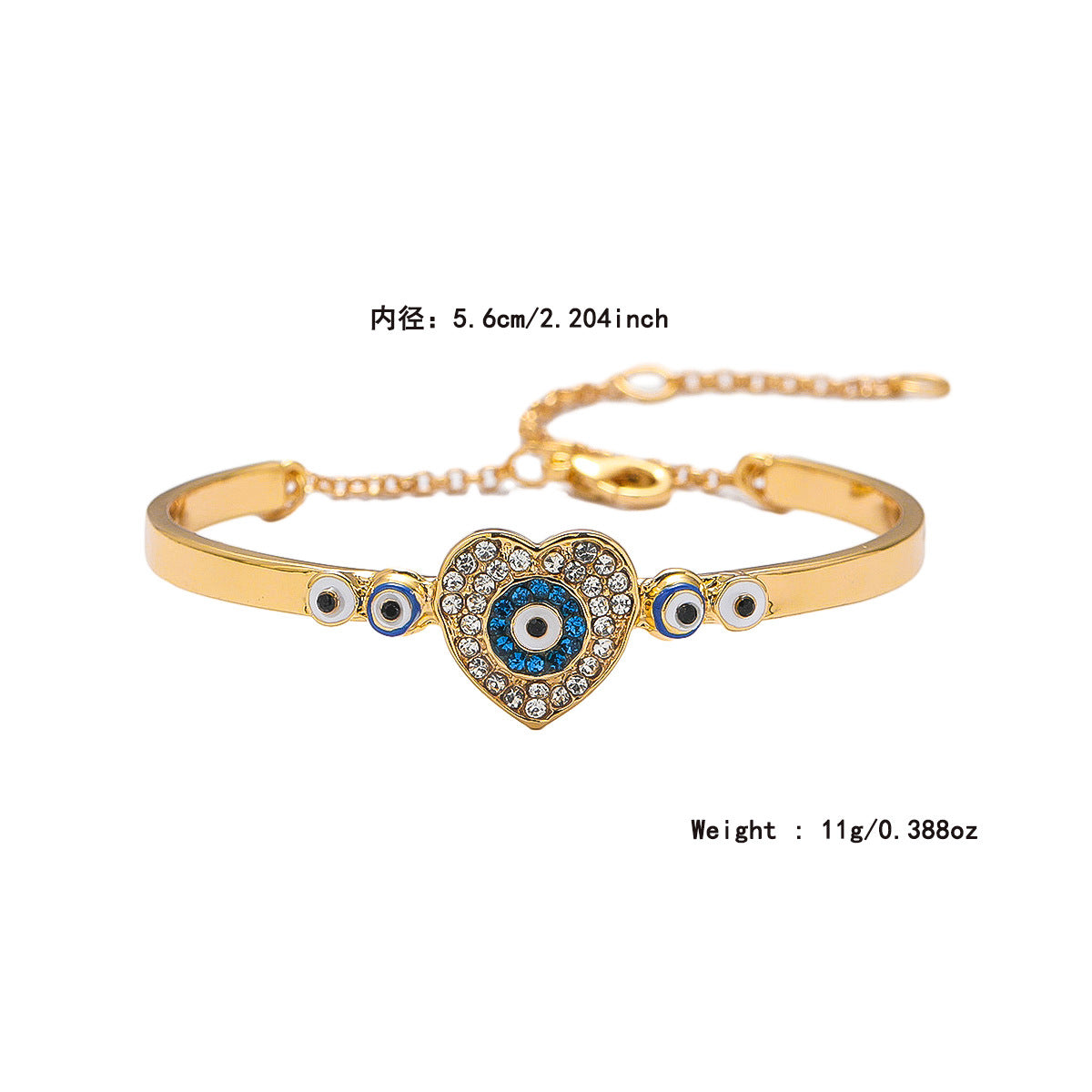 Wholesale Demon Eye Zinc Alloy Bracelet Devil Eye ACC-BT-KJ001