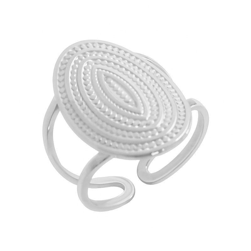 Wholesale titanium steel opening ring does not fade  ring