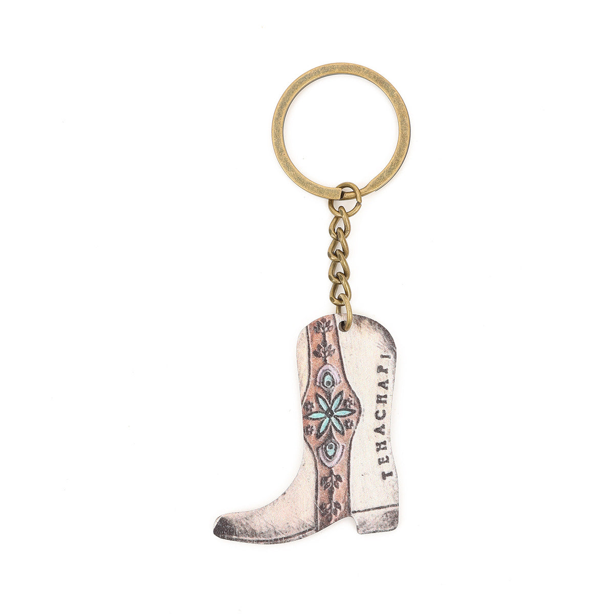 Wholesale Western Style Boots Zinc Alloy Keychain ACC-KC-YTian014