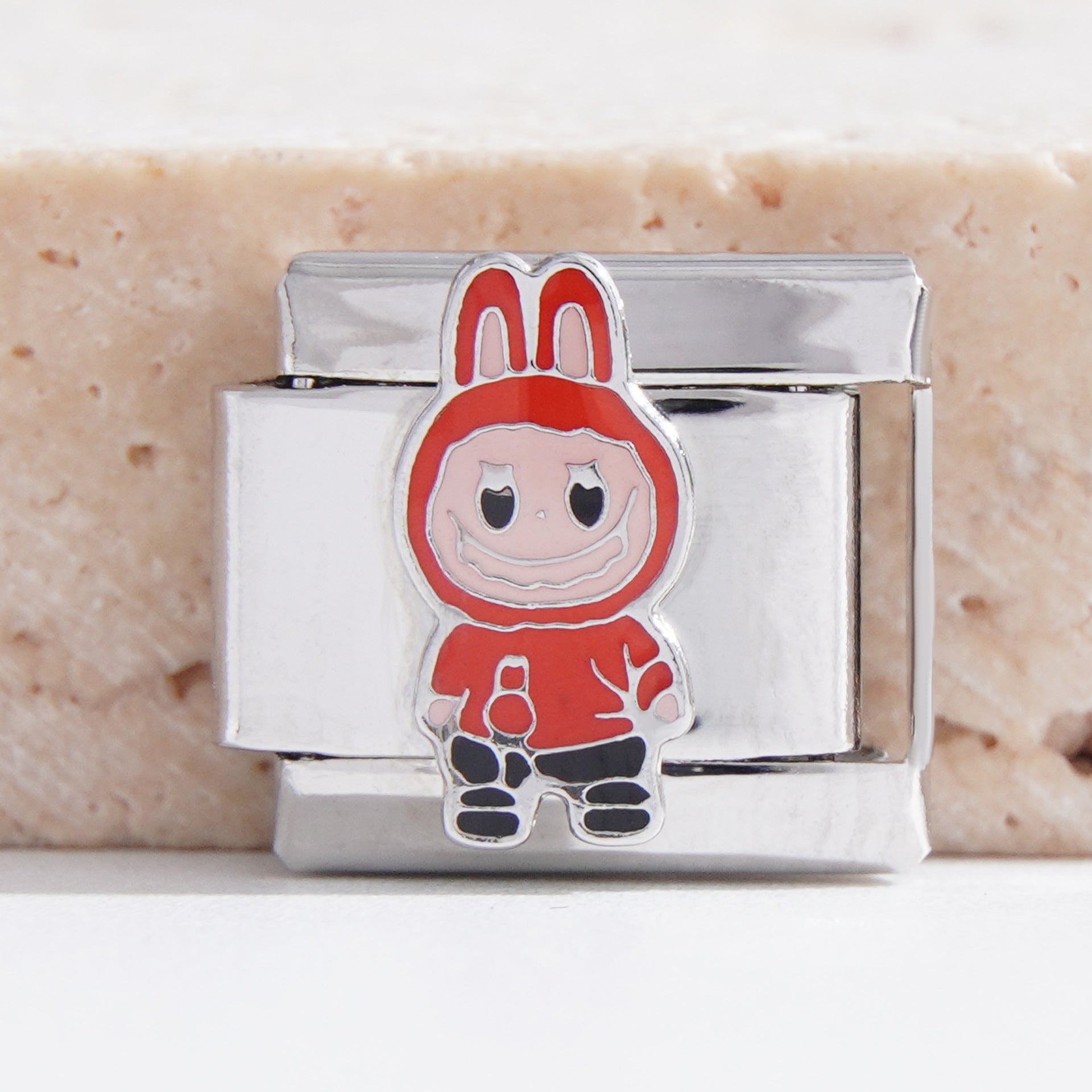 Wholesale Italian Charm Bracelet 9mm DIY Splicing Cute Cartoon Stainless Steel Composable Bracelet