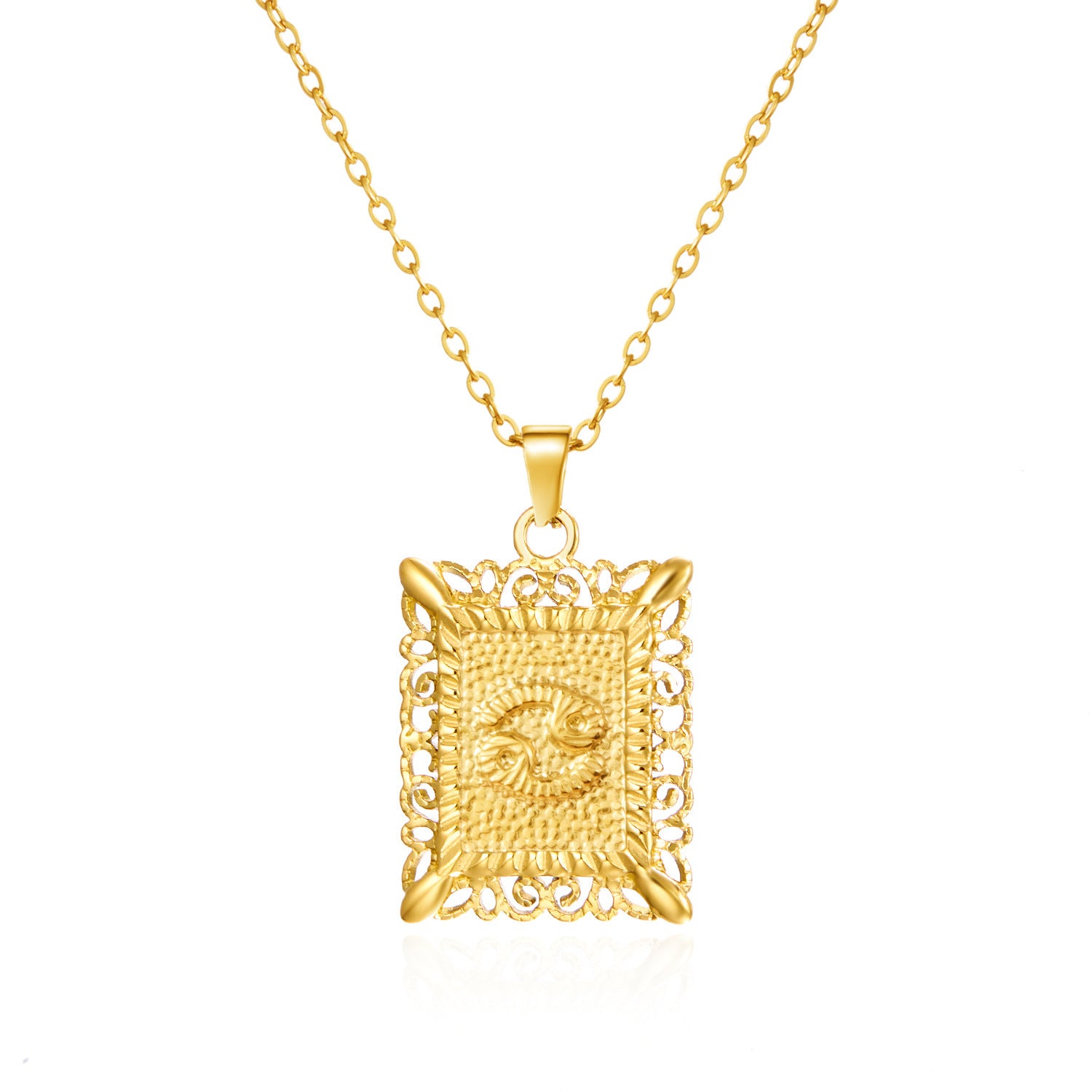 Wholesale Stainless steel twelve constellations necklace