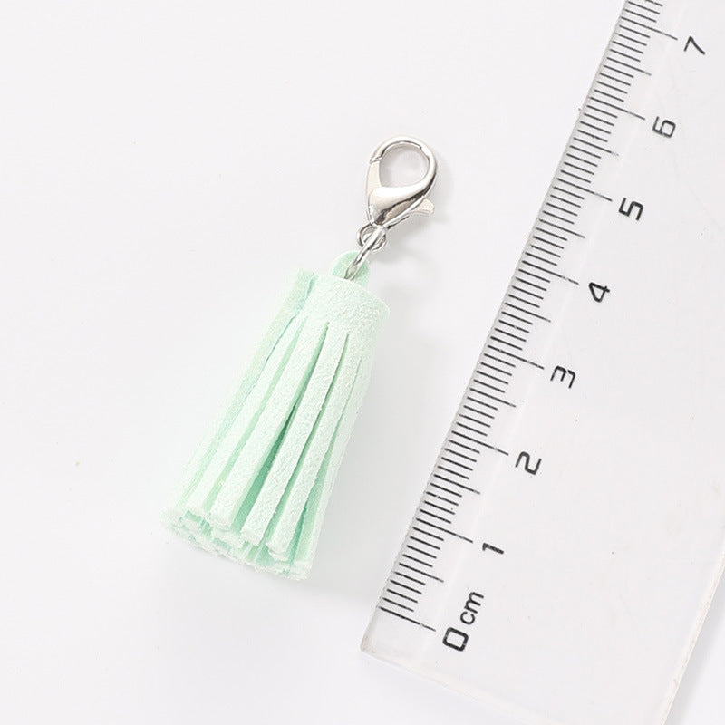 Wholesale Velvet Macaron Tassel Keychain Bags and Pendants ACC-KC-HuiMei008