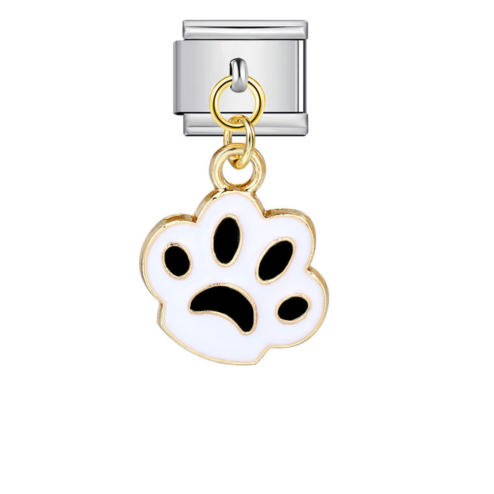 Wholesale Italian Charm Bracelet 9mm DIY Splicing Cute Creative Stainless Steel Composable Bracelet