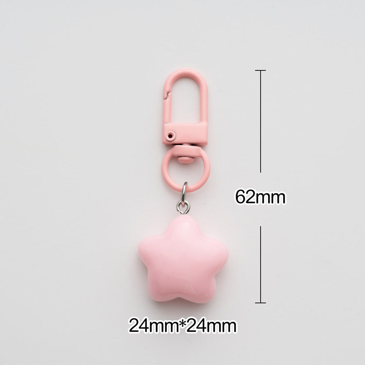Wholesale Cute Chubby Milk Yellow Star Keychain