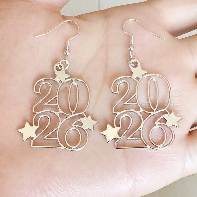 Wholesale Fashion Star Alloy Earrings