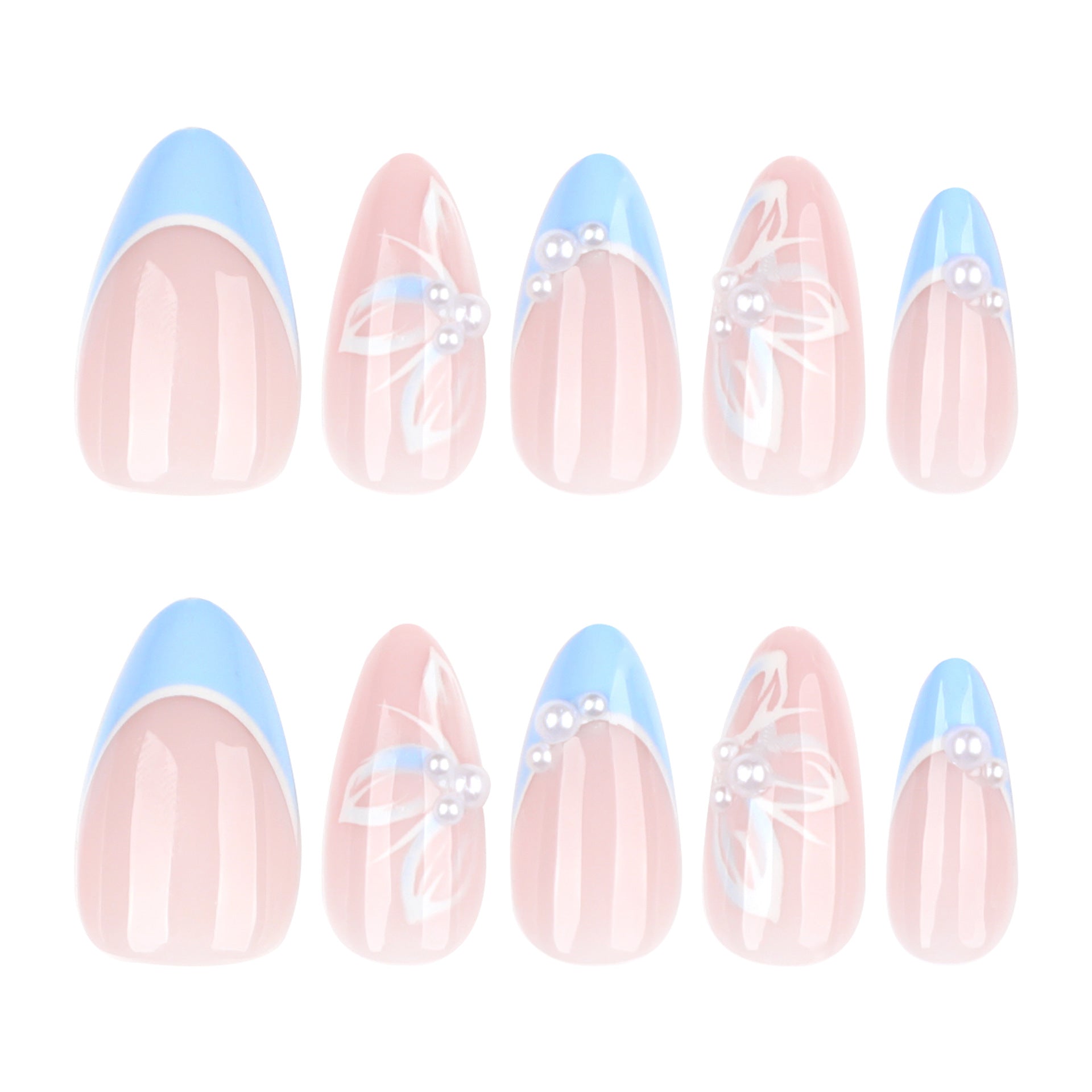 Wholesale 30 Pieces/box Butterfly Pearl Nails Kits Nail Stickers