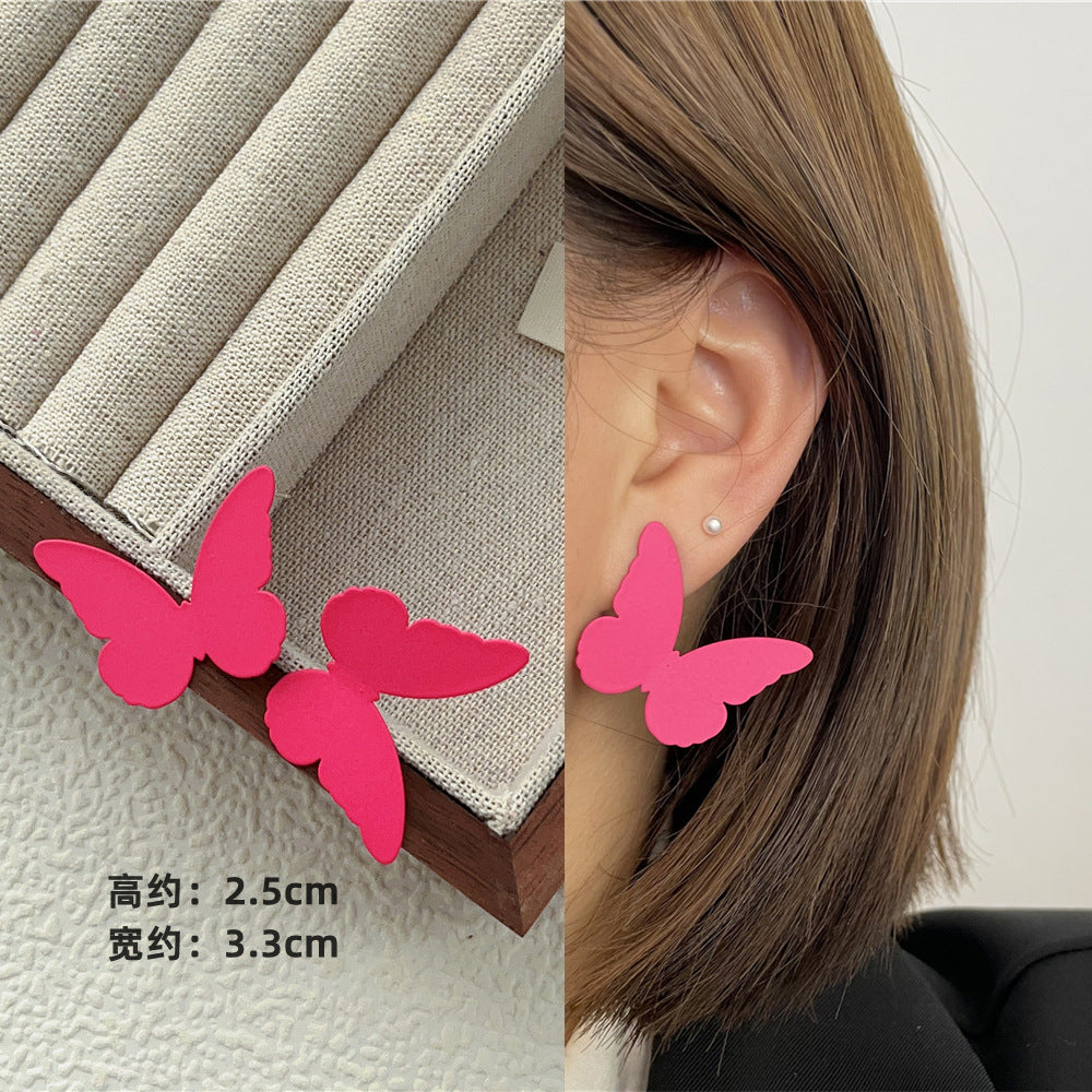 Wholesale Candy Color Geometric Square Circle C Shape Earrings