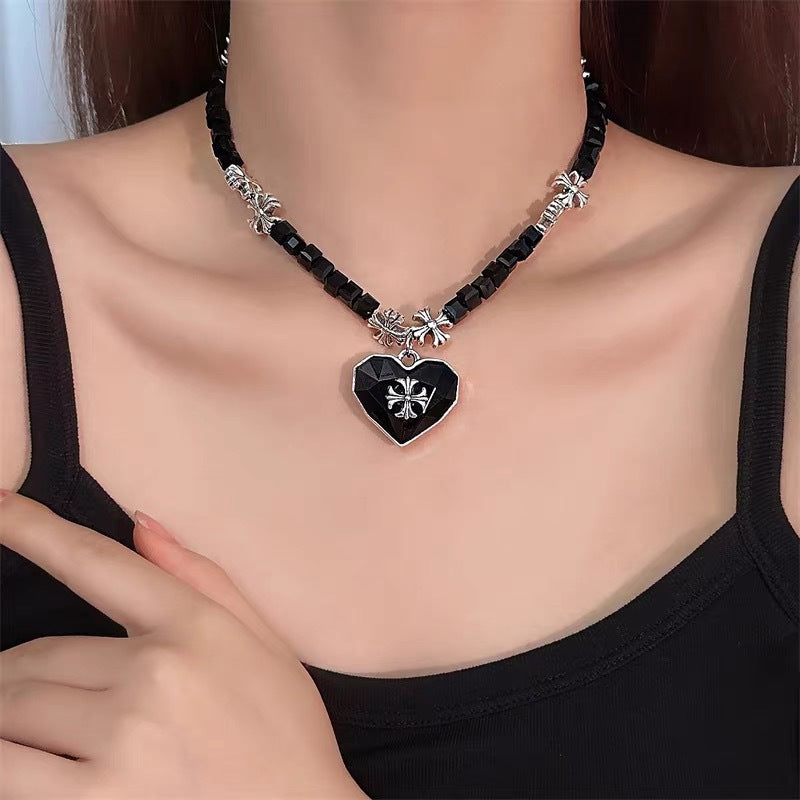 Wholesale zircon love chain necklace
