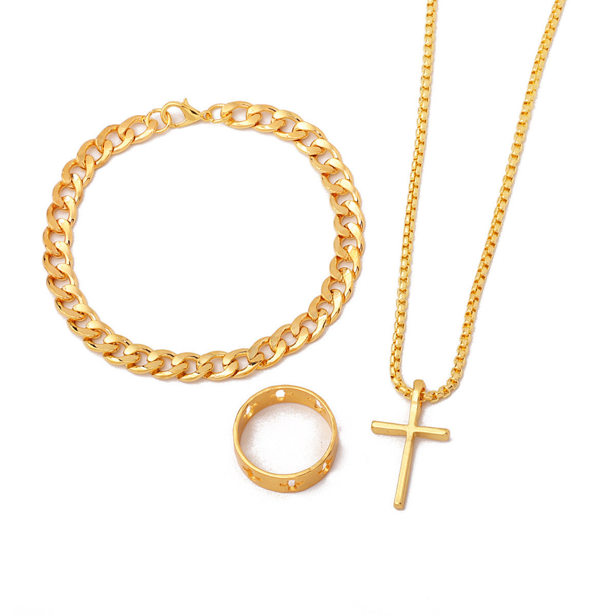 Wholesale  Cross Pendant Necklace  Bracelet Retro Jewelry