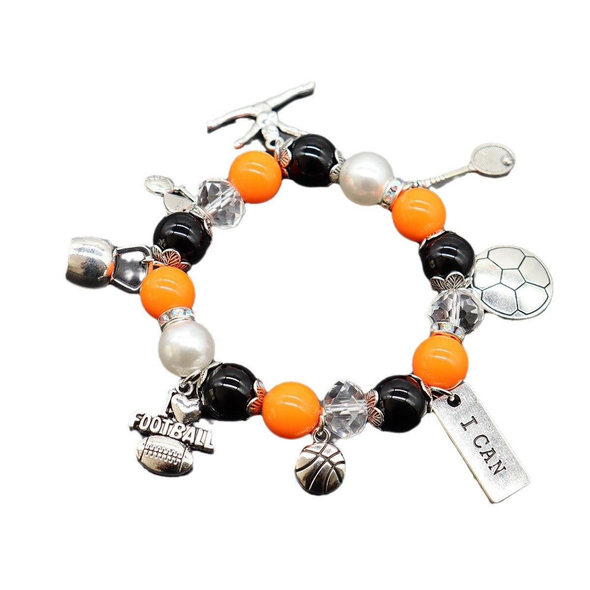 Wholesale Team Elastic Beaded Bracelet