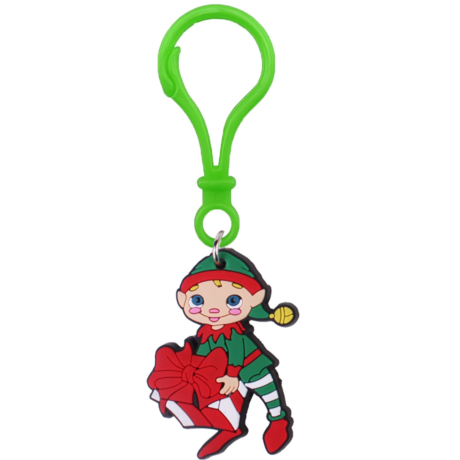 Wholesale PVC Christmas Snowman Keychain Pendant Bookbag Charm Winter Gift