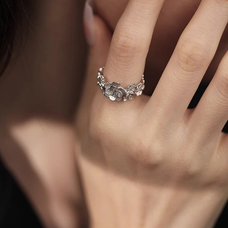 Wholesale 925 Sterling Silver Hollow Lace Ring