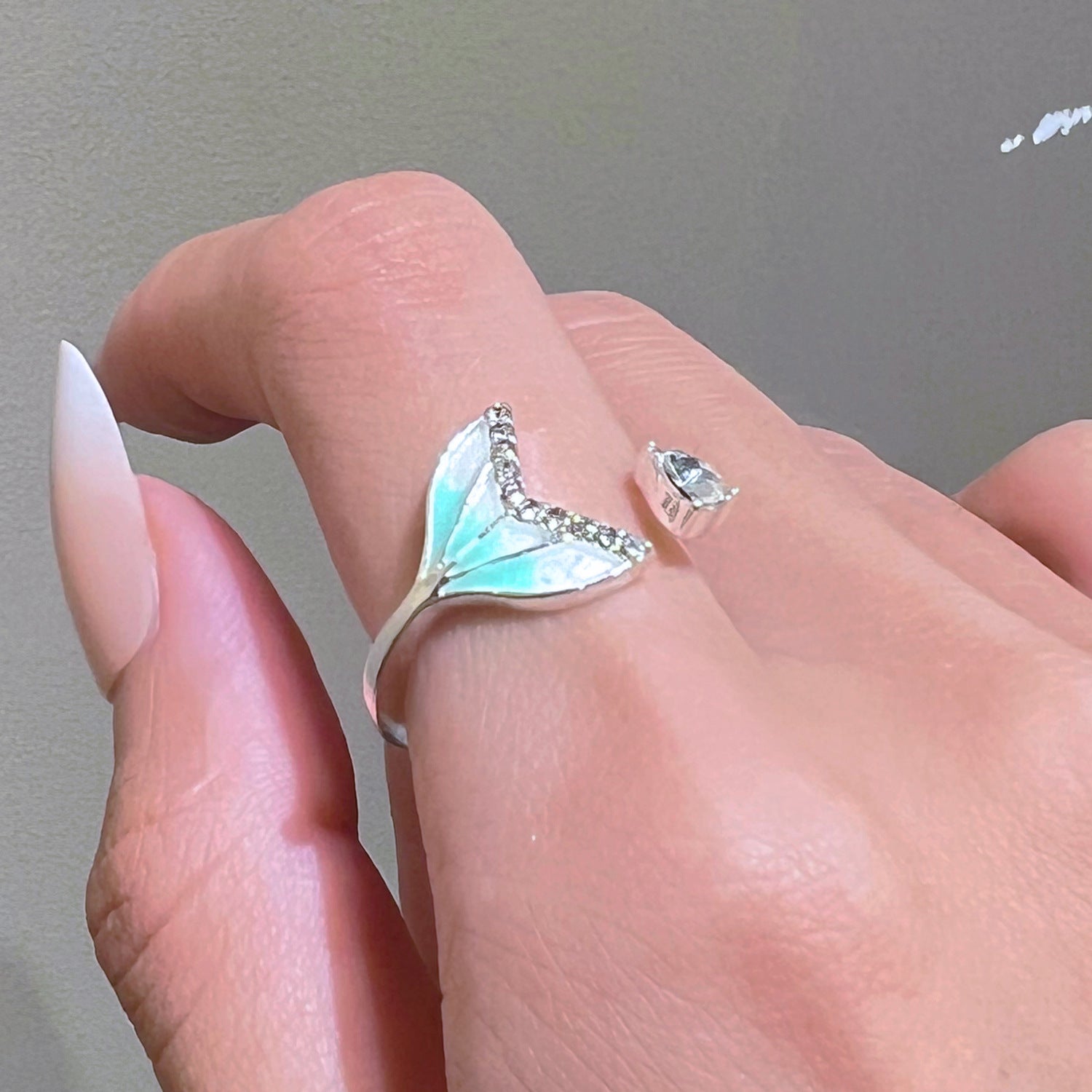 Wholesale mermaid tail jewelry suit clavicle chain earrings