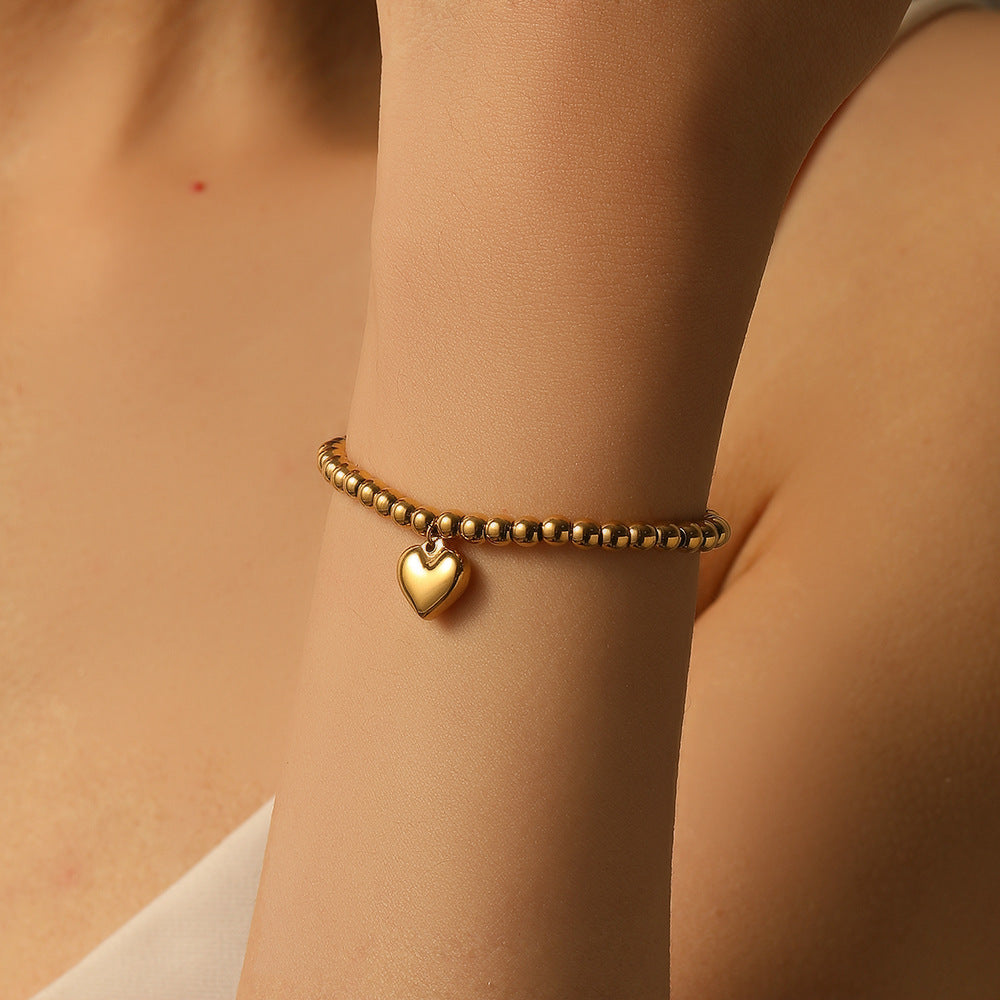Wholesale Titanium Steel Bracelets Heart Bracelets