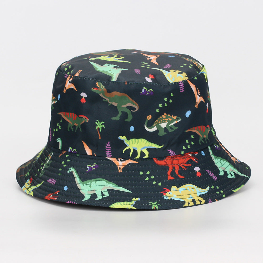 Wholesale  Animal Dinosaur Print Pattern Fisherman Hat Bucket Hat