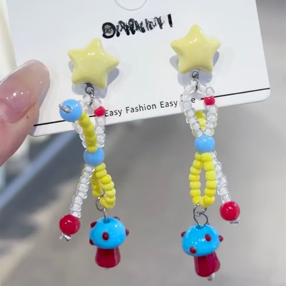 Wholesale  Color Beaded Earrings