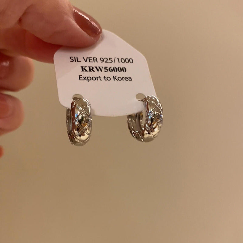 Wholesale Vintage Metallic Shiny Spherical Earrings