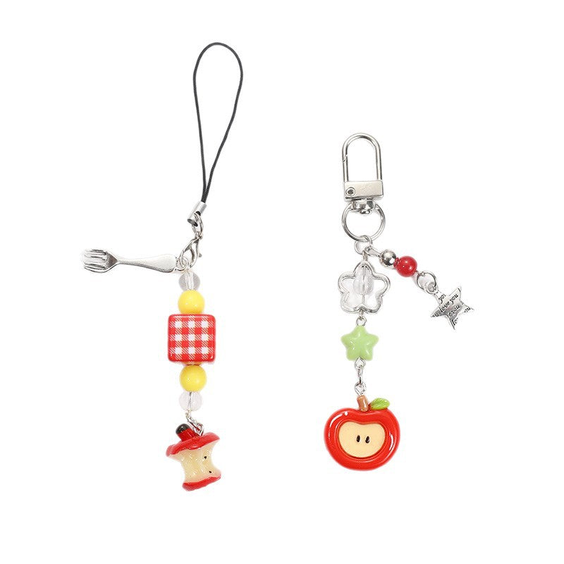 Wholesale Red Apple Keychain