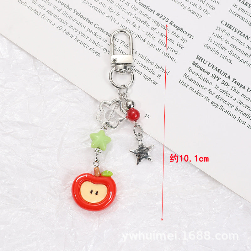 Wholesale Red Apple Keychain