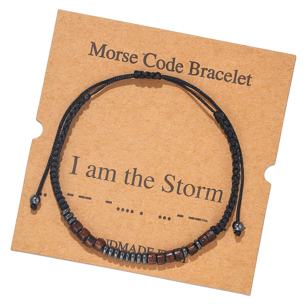 Wholesale Morse Code Letter Number Couple Bracelets
