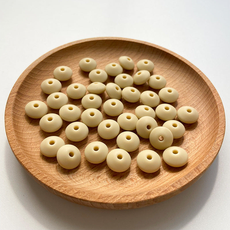 Wholesale 50PCS DIY Abacus Beads Silicone Small Beads 12MM