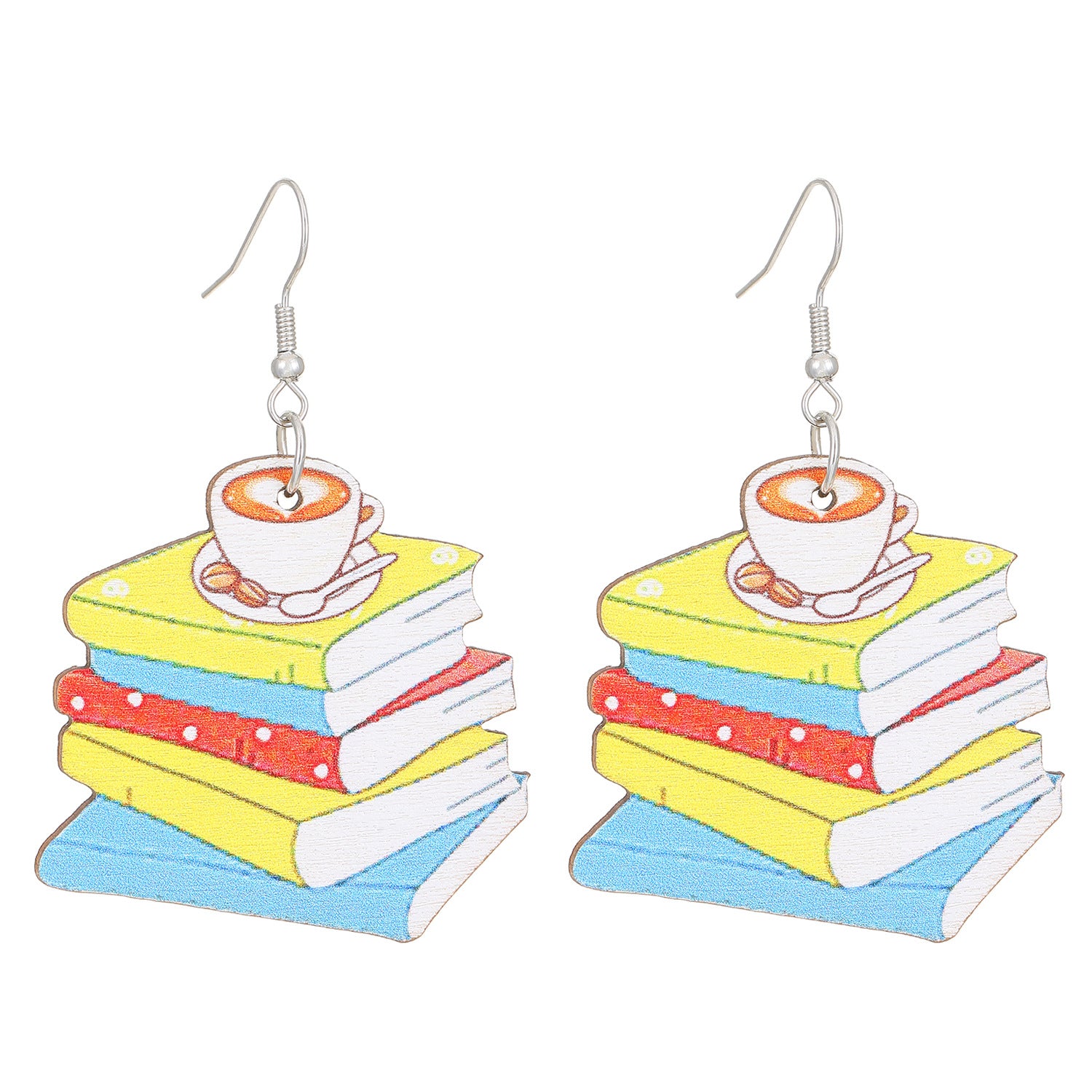 Wholesale  Ballet Dancing Cat Wood Earrings