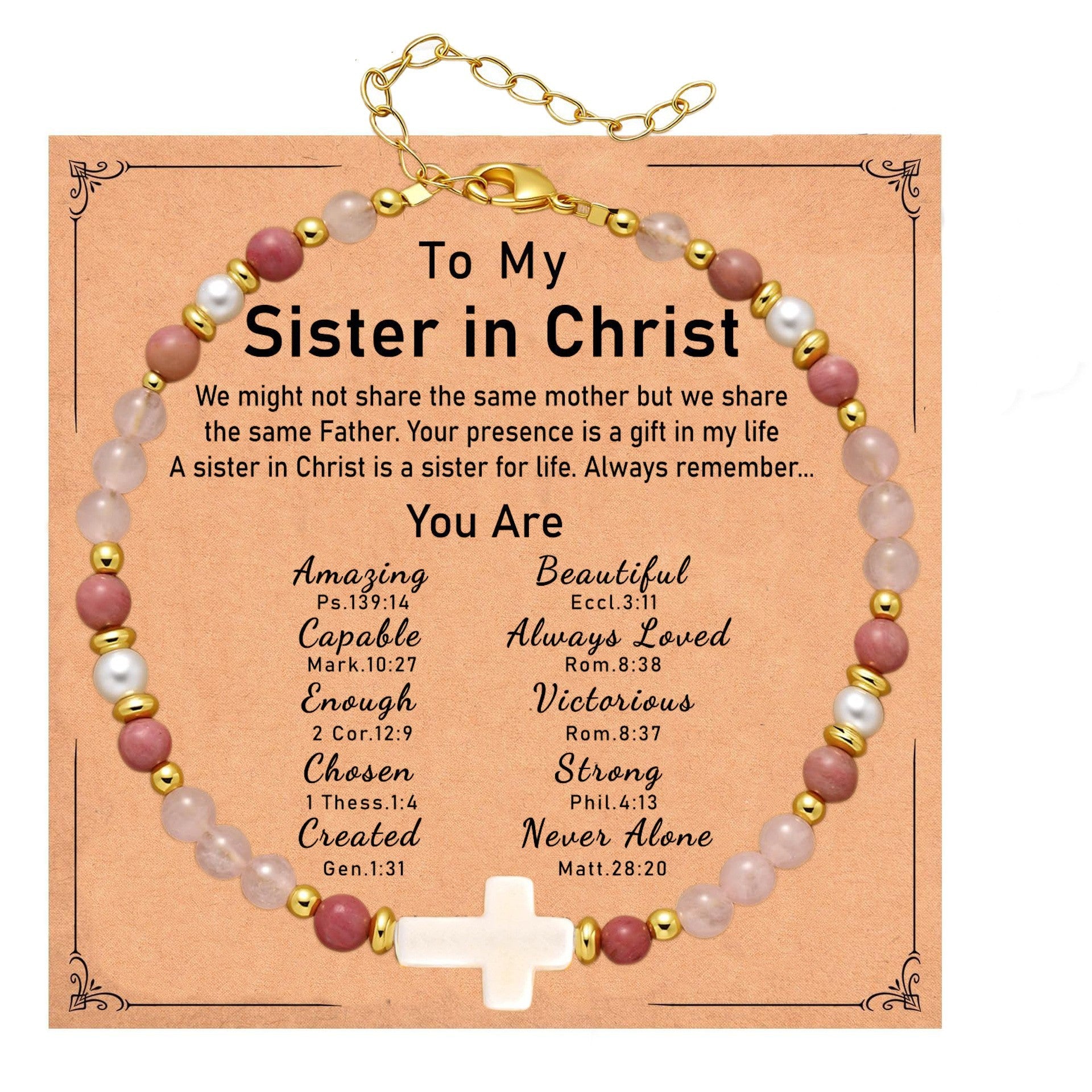 Wholesale Natural Stone Turquoise Cross Gold Bead Spacer Bracelet