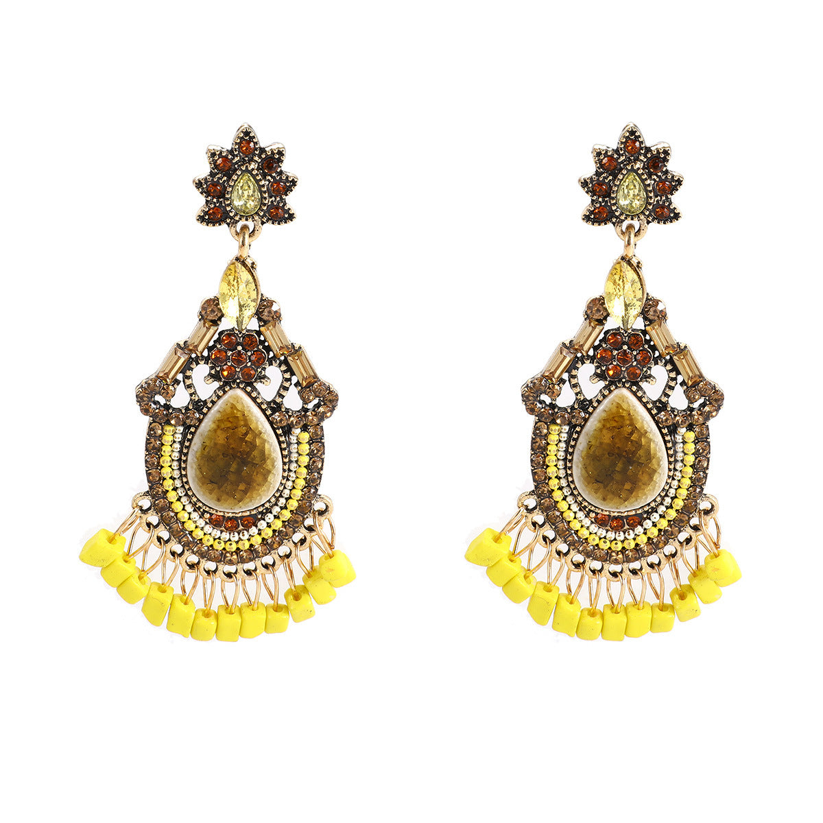 Wholesale Ethnic Bohemian Rice Beads Necklaces Earrings Jewelry Set ACC-NE-Jicai002