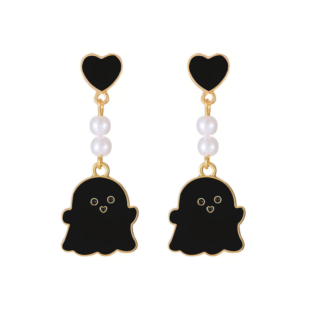 Wholesale Copper Cartoon Ghost Pendant Necklace  Fashion Accessory