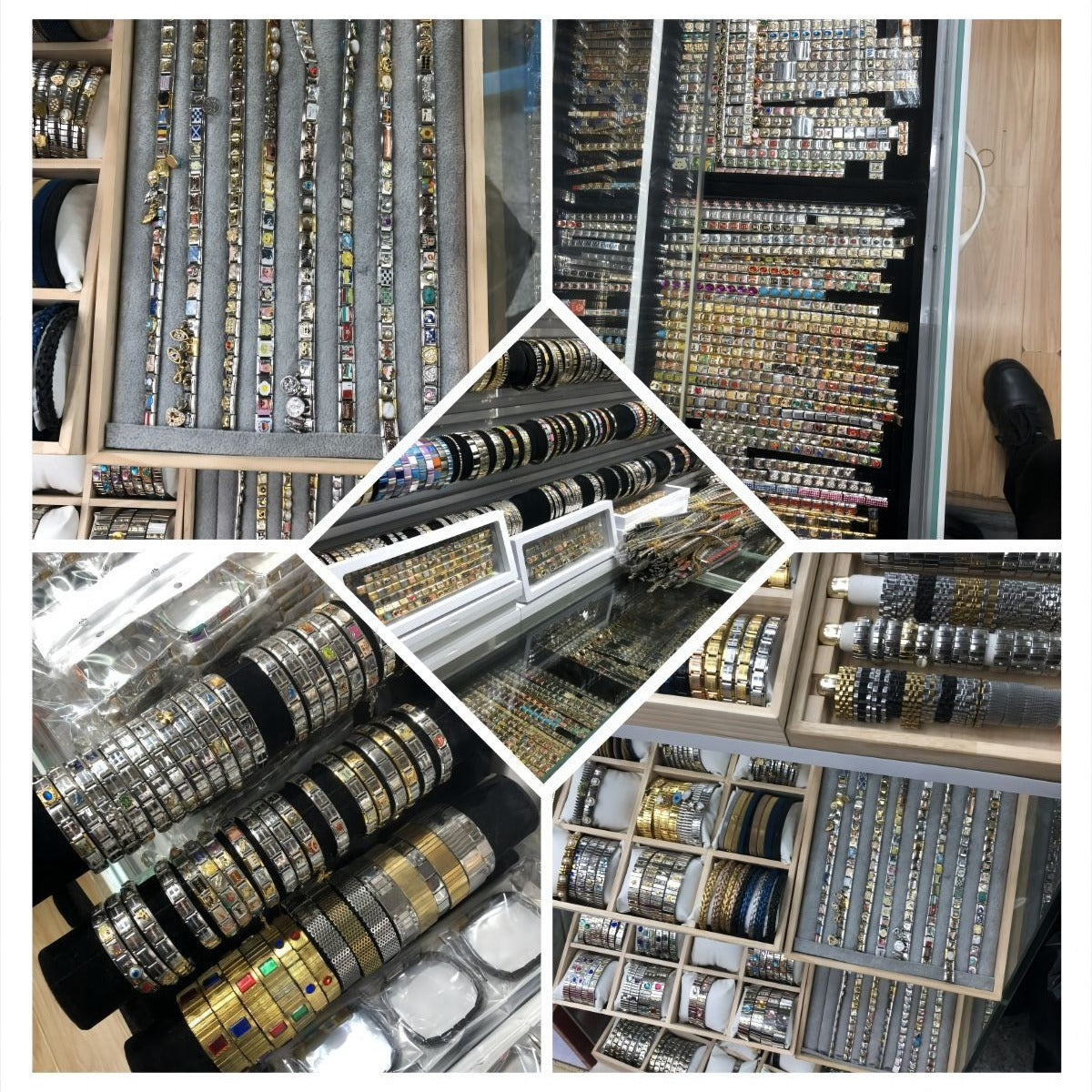 Wholesale Italian Charm Bracelet 9mm DIY Splicing Removable Cartoon Stainless Steel Composable Bracelet ACC-BT-QiYing003