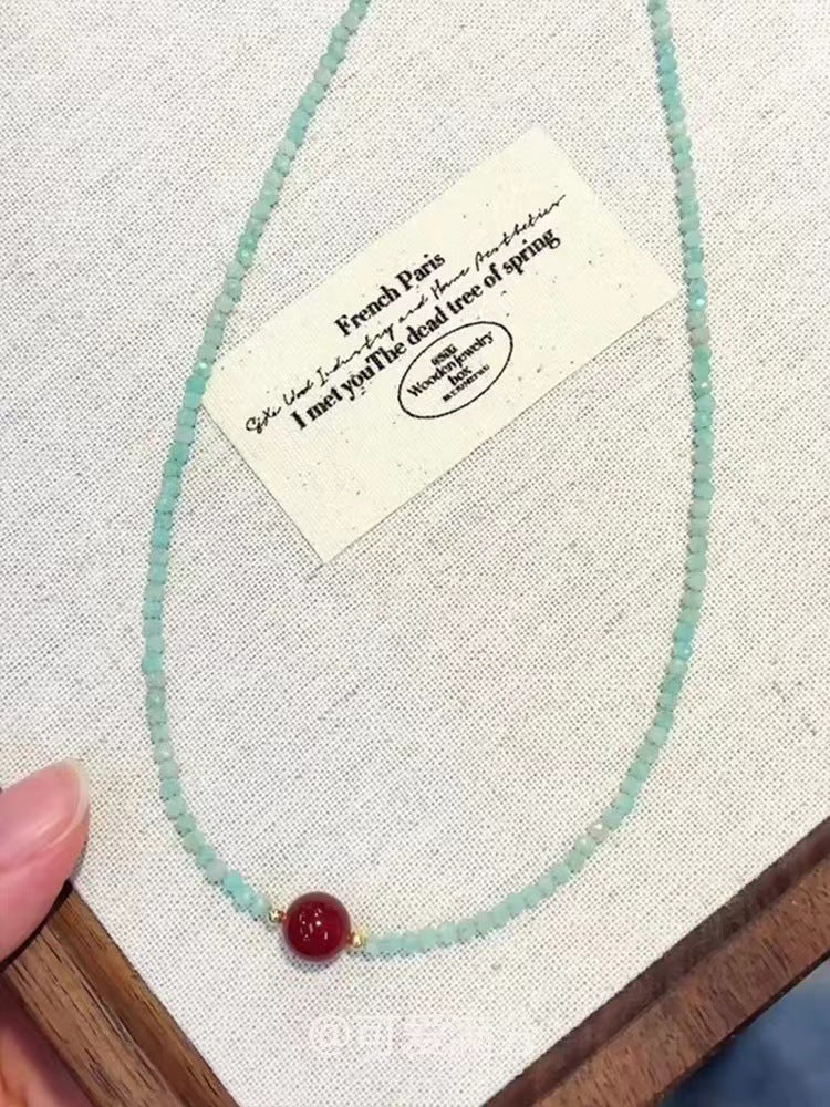 Wholesale Summer Dopamine Color Beaded Necklace