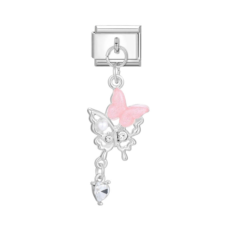 Wholesale Stainless Steel DIY Pendant Charms - Modern Unisex Jewelry Making Components for Boutique Resale