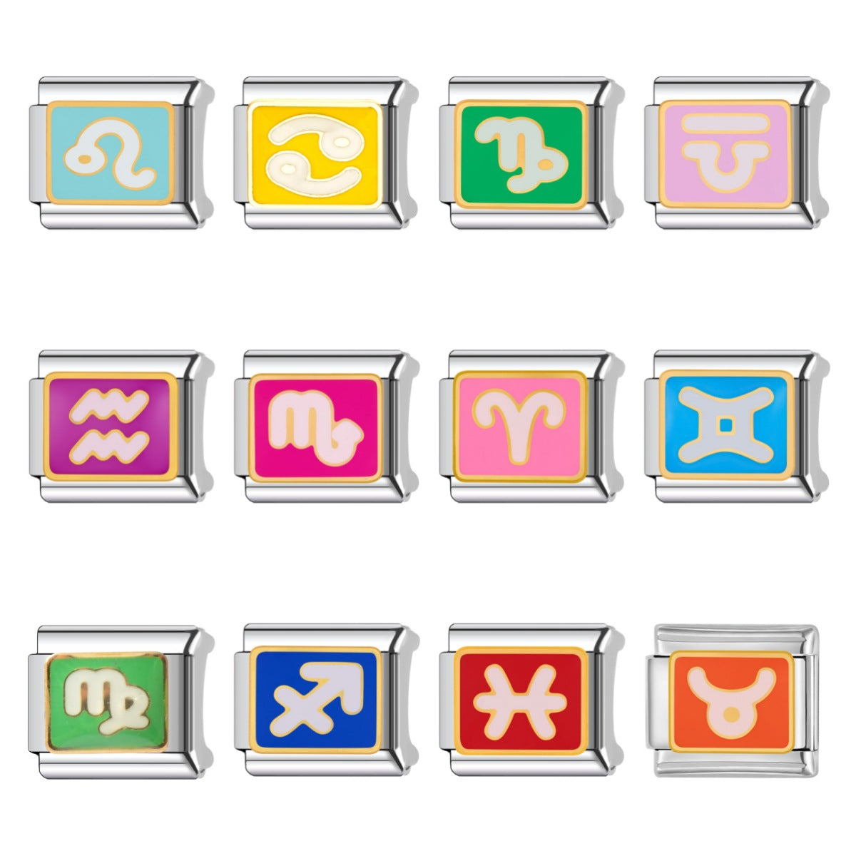 Wholesale Stainless Steel Electroplated Zodiac Bracelet Unisex Gift Fashion Accessory