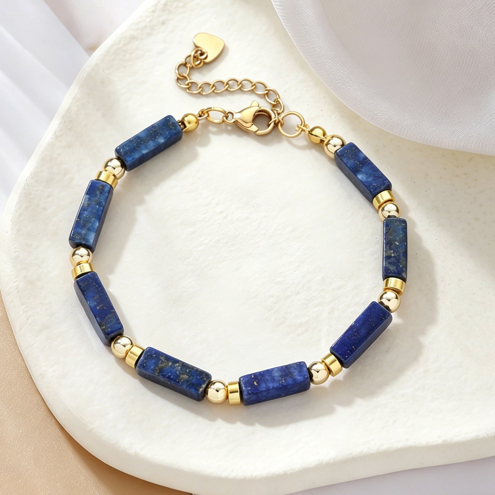 Wholesale Bohemian Style Natural Stone Lapis Lazuli Adjustable Woven Beaded Bracelet Handmade Beads Fashion Accessory For Resale